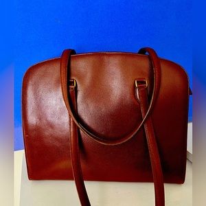 Vintage COACH Madison Collection Tote AUTHENTIC Satchel Purse Leather ITALY